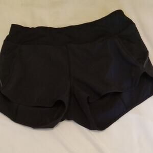 Athleta Black Athletic Shorts with Lightweight Fabric and Wide Elastic Waistband